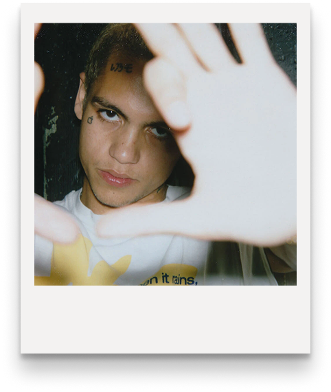 a polaroid taken with Strips